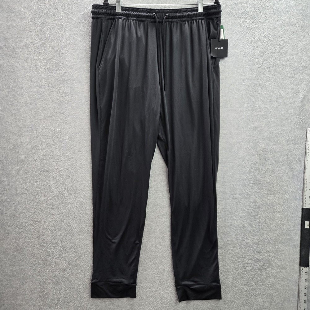 01.ALGO Men‎ Pants XL Black Activewear Pants Jogger Performance Athletic NWT